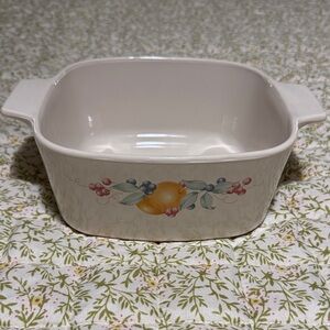 Corningware abundance pattern 1.2L Casserole Dish-NO LID!!